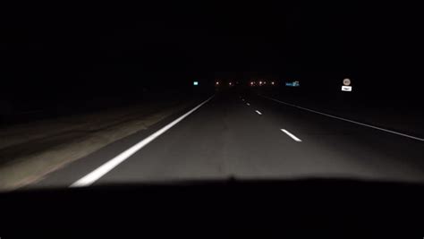 Night Drive Car In Motions Stock Footage Video 100