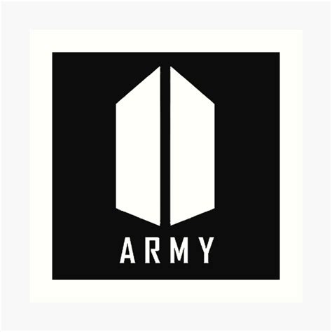 Hd wallpapers and background images "BTS ARMY White Logo" Art Print by Kissa-Aura | Redbubble