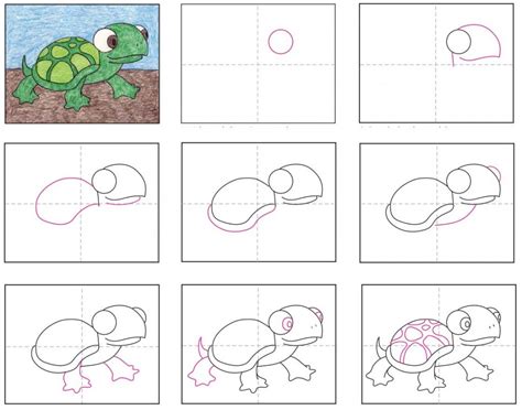 How To Draw A Cute Turtle · Art Projects For Kids