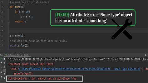 Fixed Attributeerror Nonetype Object Has No Attribute Something