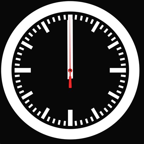 Animated Clock Black Openclipart