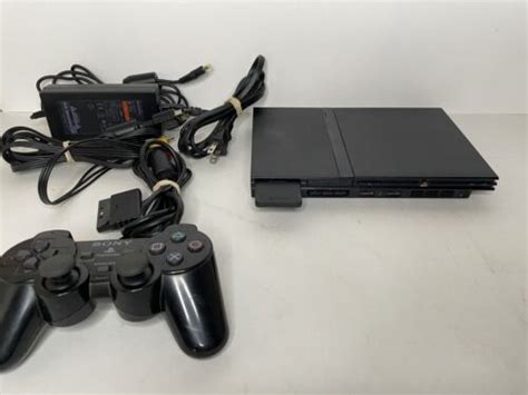 Sony Playstation 2 Slim Ps2 Scph 70001 Console W Controller And Memory