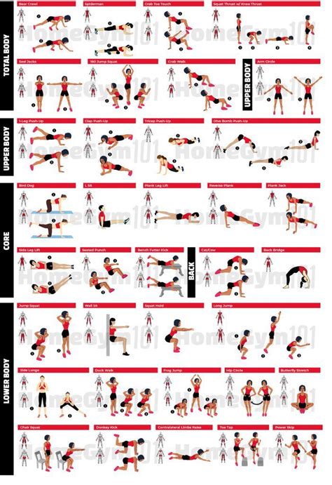75 Bodyweight Exercises You Can Do At Home Homegym101