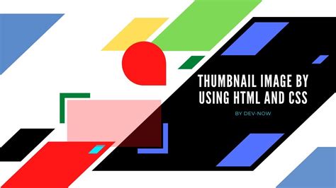 Thumbnail Image By Using Html Css Youtube