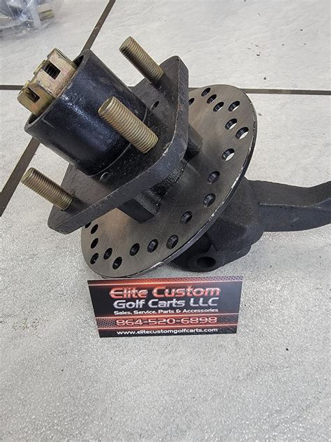 Evolution Golf Cart Front Hub & Spindle Assembly for Hydraulic Brake F