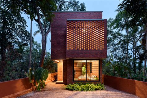 Step Inside This Narrow Brick House By Srijit Srinivas A Lush Oasis In