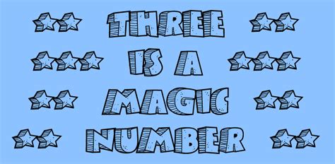 3 is the magic number telegraph