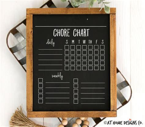 Chore Chart Svg