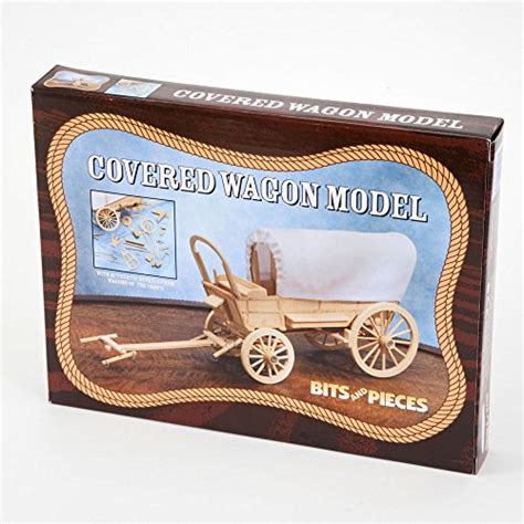 Bits And Pieces Wooden Model Kit Of An Old West Wagon Pioneer