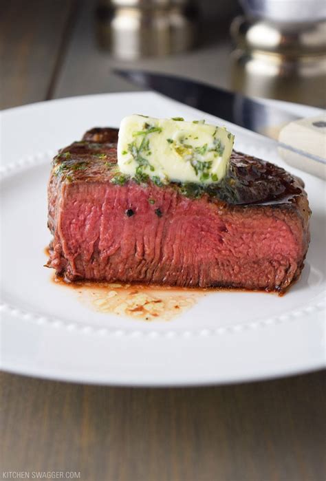 Pan Seared Filet Mignon With Garlic And Herb Butter Recipe Kitchen Swagger
