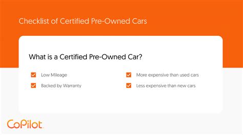 The Difference Between Certified Pre Owned Vehicles And Used Cars Copilot