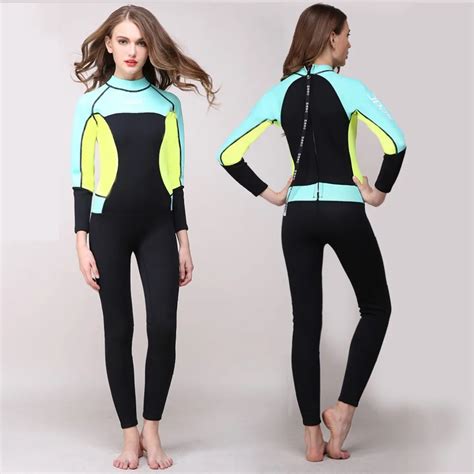 3mm neoprene wetsuit for women one piece jumpsuit wet suit girls diving suits scuba surfing