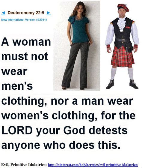 Verse About Men Wearing Womens Clothing Kjv