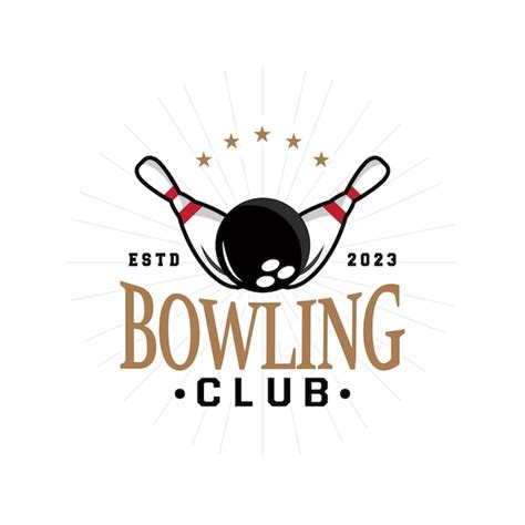 Premium Vector Bowling Sports Club Logo Bowling Ball And Pin Design