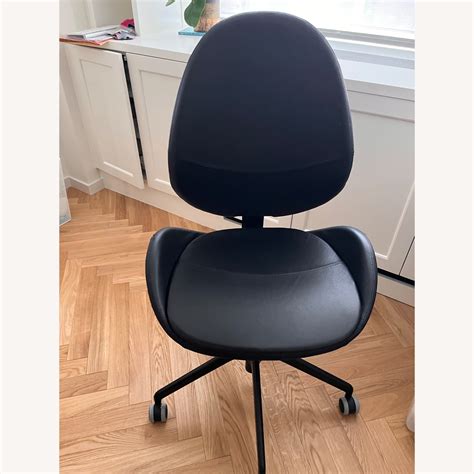 Ikea Black Leather Office Chair Aptdeco