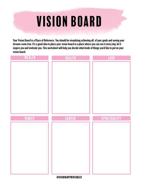 ️couples Vision Board Worksheet Free Download