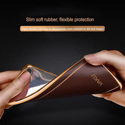 Vaku Samsung Galaxy S8 Plus Vertical Leather Stitched Gold