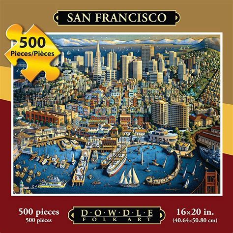 Dowdle puzzle cabo san lucas, 500 piece puzzle,mexico puzzle, folk art puzzle, artist puzzle. Amazon.com: Jigsaw Puzzle - San Francisco 500 Pc By Dowdle ...