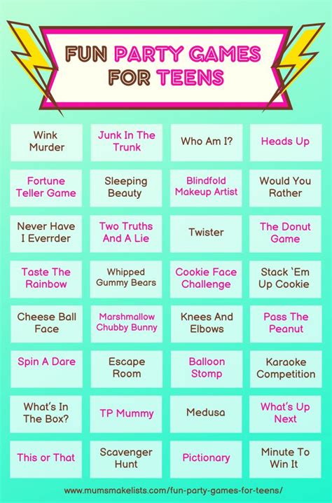 32 Fail-Proof Party Games to Entertain Even the Coolest Teen