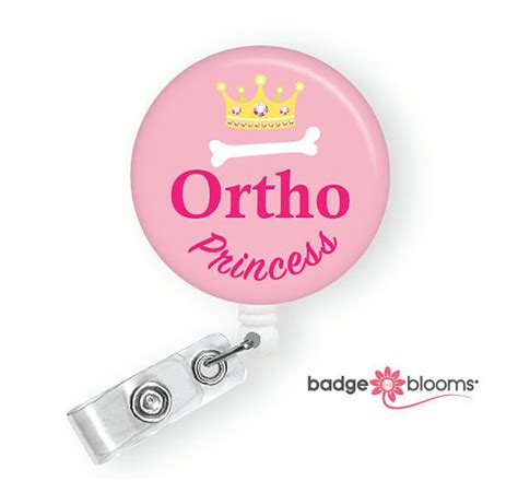 Ortho Princess Ortho Nurse Badge Reel Nurse Id Holder Etsy Nurse