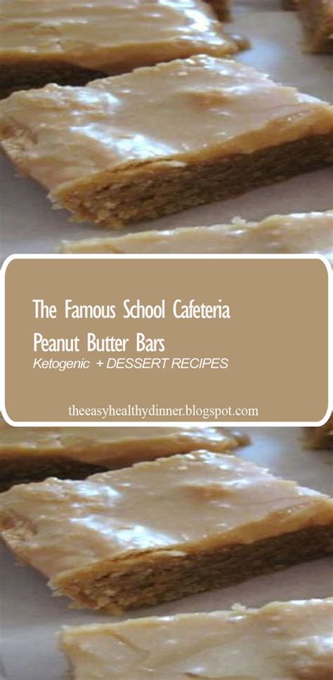 Picky eaters, we've got you covered with these 21 recipes, including pasta with broccoli, healthier if you're trying to make healthy food choices with a kids' menu palate, these recipes have you covered. The Famous School Cafeteria Peanut Butter Bars | Dessert ...