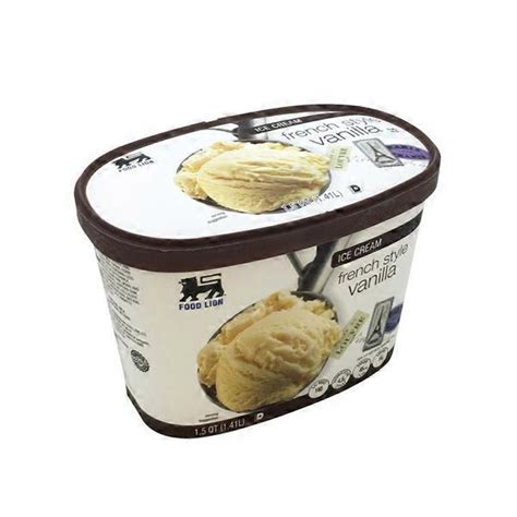 Food Lion French Salted Vanilla Ice Cream Oz Instacart