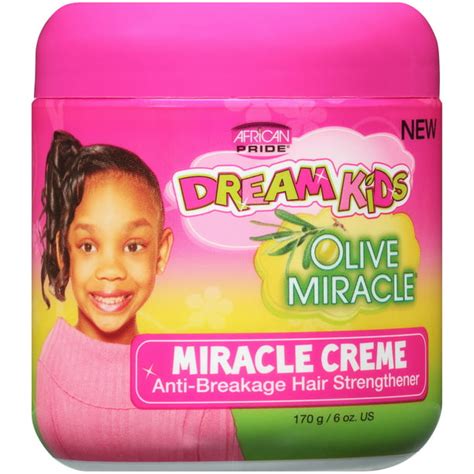 African Pride Dream Kids Olive Miracle Hair Creme 6 Oz Jar