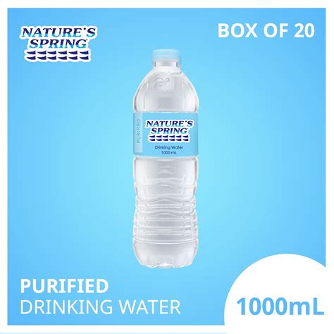 Natures Spring Purified Water 1 Liter Shopee Philippines