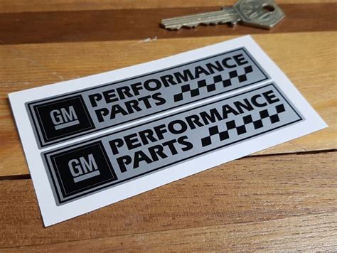 Gm Performance Parts General Motors Oblong Stickers 4 Or 6 Pair