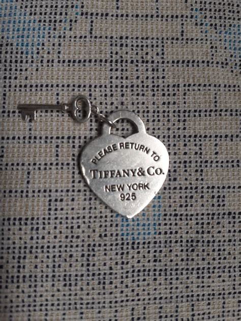 Tiffany And Co Silver 925 Please Return To Tiffany Heart Key Etsy