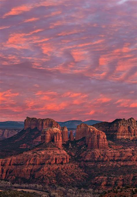 Cathedral Rock Sunset Arizona Travel Beautiful Landscapes Beautiful