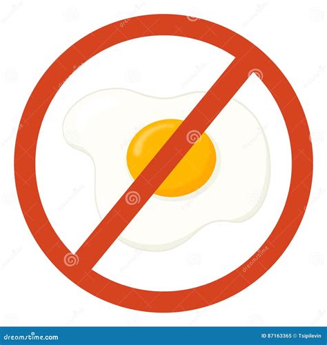 No Eggs Sign Stock Illustration Illustration Of Organic 87163365