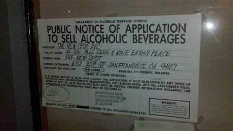 Public Notice Of Application To Sell Alcoholic Beverages Flickr
