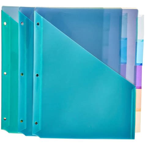 Best Amazonbasics Heavy Duty Plastic Folders With 2 Pockets For Letter
