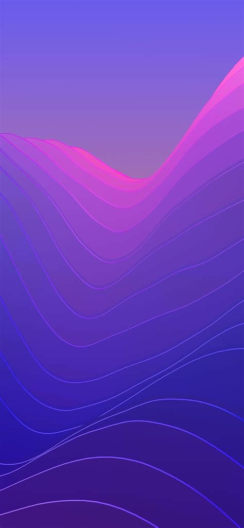 Ios 11 Iphone X Purple Blue Clean Simple Abstract Apple Hd Phone