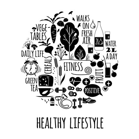 Vector Illustration Of Healthy Lifestyle 299985 Vector Art At Vecteezy