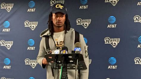 todd gurley lost georgia georgia tech bet and had to wear yellow jackets gear