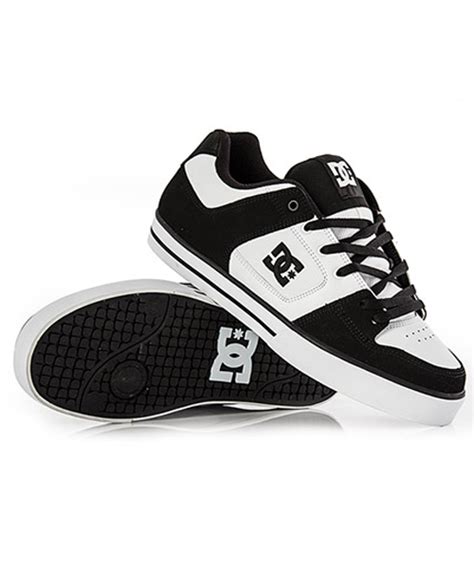 Mens Dc Pure Shoes Blackwhitewhite Hook Of The Day