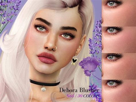 Sims 4 Cc Custom Content Makeup Pralinesims Debora Blusher N64
