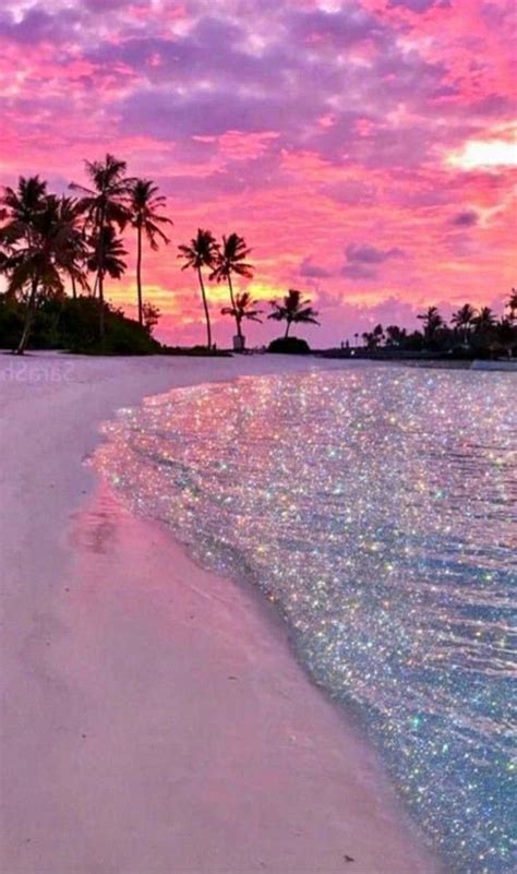 Aesthetic Sparkling Beach In 2021 Aesthetic Wallpapers Beach