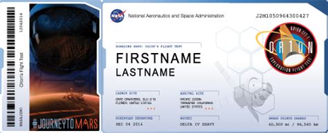 Phonetic alphabet lists with numbers and pronunciations for telephone and radio use. Boarding pass for the next Mars flight! Awesome Link from ...
