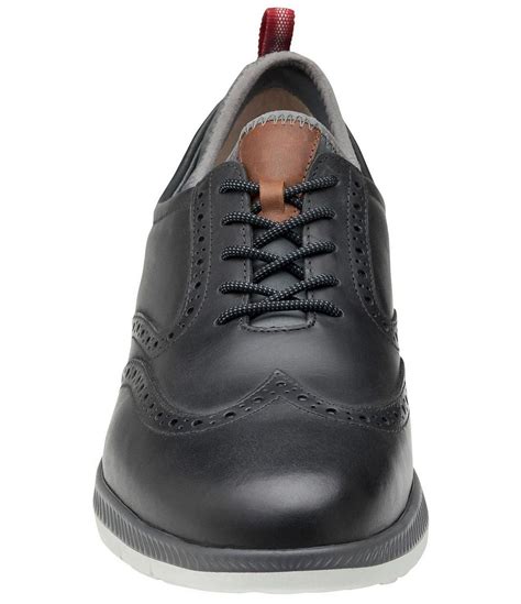 Xc4® Lancer Wingtip Waterproof Leather Lace Up Shoes Black Mens Johnston And Murphy Casual Shoes