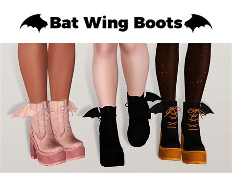 Bat Wing Boots Sims 4 Sims Sims 4 Clothing
