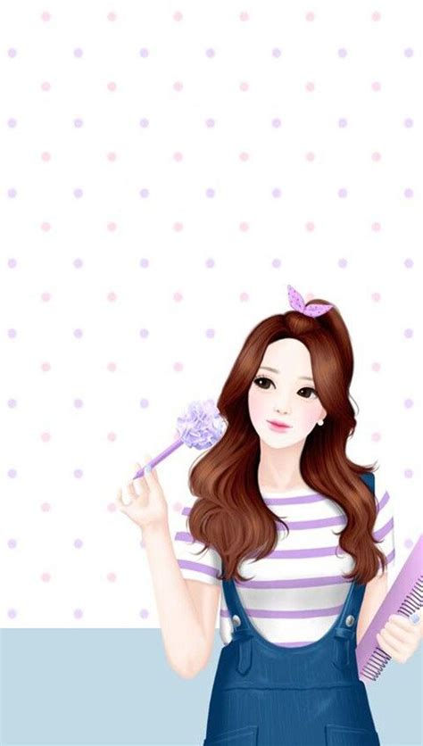 40 Mejores Colecciones Iphone Cute Korean Cartoon Girl Wallpaper
