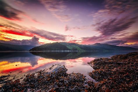 Loch Long Late August Sunset Scenery Location Inspiration Places