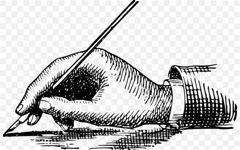 Handwriting Pen Clip Art Png 800x513px Writing Black And White