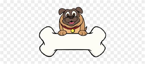 Pug Cartoon Dog Image Dog With Bone Cartoon Free Transparent Png