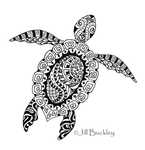 Read Moreturtle Mandala Zentangle Coloring Picture Turtle Tattoo