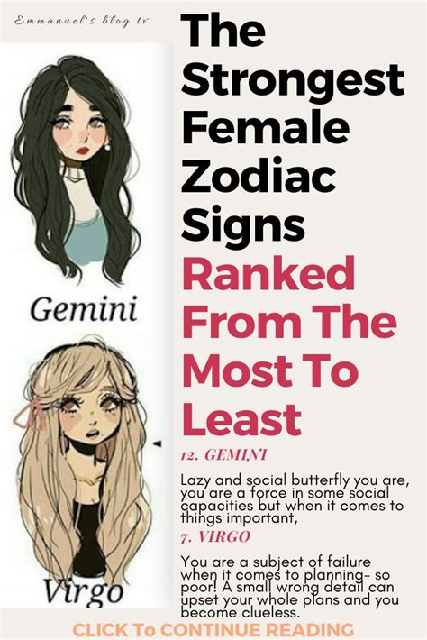 The Strongest Female Zodiac Signs Ranked From The Most To Least