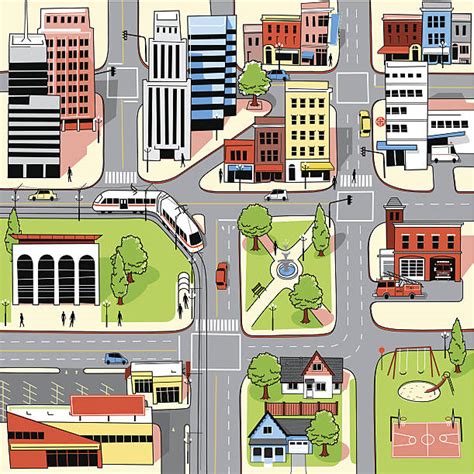 Best Main Street Illustrations Royalty Free Vector Graphics And Clip Art